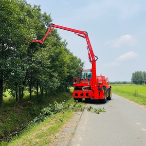 Cortadora de césped diésel de 5690 mm de longitud, desbrozadora de pendientes de alta velocidad con brazo giratorio de 180 grados, máquina cortadora de césped para carreteras - Product Image 6