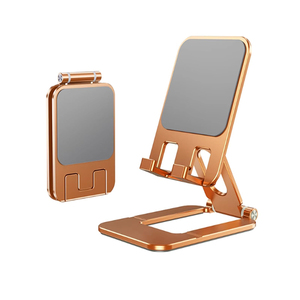 360 Rotation Portable Folding <b>Tablet</b> Phone <b>Holder</b> Adjustable Aluminum Metal Support Kickstand Stand Desk Mount for Mobile Phone - Product Image 5