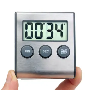 2024 Neuheit neu Metall Zeit-Erinnerungsfunktion Mini-Schreibtisch größerer Bildschirm digitale Küche Countdown-Timer