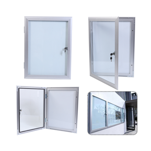 Vitrine murale intérieure avec porte en verre verrouillable, idéale pour les menus, les annonces et les affiches <span class=keywords><strong>de</strong></span> <span class=keywords><strong>sécurité</strong></span> - Product Image 2