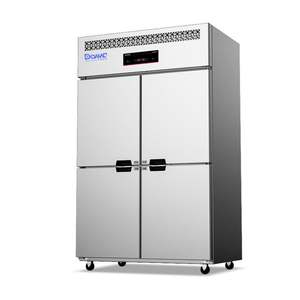 ตู้แช่แข็งแบบตั้งตรงขายดีสำหรับเก็บอาหารในครัวร้านอาหาร: อุปกรณ์เชิงพาณิชย์สแตนเลส 4 ประตูสำหรับแช่เนื้อแบบแบทช์ - Product Image 4