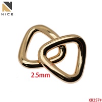 Connecteur de chaîne de sac à boucle en D torsadée réglable triangulaire pour sac à main, portefeuille, matériel de bricolage