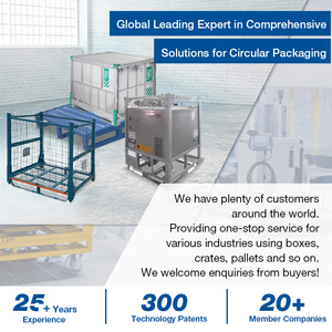 Thiết kế chuyên nghiệp gấp số lượng lớn tái sử dụng vận chuyển container nhựa lưu trữ bin Stackable nestable thùng nhựa cho cimc - Product Image 6