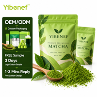 Poudre de matcha de qualité cérémonielle Yibenef, en vrac 25 kg, biologique USDA et ISO 22000, pour les marques de boissons