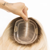 Topper Bangs en stock en promotion – Topper pour femme en dentelle invisible premium anti-emmêlement – Topper en dentelle complète avec ligne de cheveux naturelle en stock