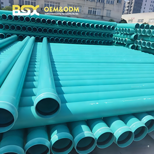 Tubería <span class=keywords><strong>de</strong></span> Drenaje por Gravedad <span class=keywords><strong>de</strong></span> <span class=keywords><strong>PVC</strong></span>-U Verde <span class=keywords><strong>de</strong></span> Alta Presión y Durabilidad <span class=keywords><strong>de</strong></span> 4, 10 y 15 Pulgadas, <span class=keywords><strong>Precio</strong></span> <span class=keywords><strong>de</strong></span> Fábrica BSX BSX4, <span class=keywords><strong>para</strong></span> Drenaje Municipal - Product Image 1
