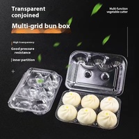 Boîte à gâteaux transparente haute définition matériau PET PP pour affichage de magasin de dessert pour nouilles Sushi Hamburgers sucre