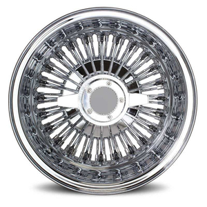 Cerchi a Raggi GPW Cromati <span class=keywords><strong>100</strong></span> Raggi 14x7 14x6 15 16 17 18 <span class=keywords><strong>20</strong></span> 21 22 Pollici Deep Dish Texan, Cerchi Auto Lowrider - Product Image 2