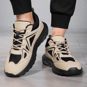 Men Summer Autumn Winter Comfort Casual Sports Shoes Ultra Light Mesh Breathable Anti Slip Shock Resistant <b>Elastic</b> Sole <b>Lace</b> - Product Image 3