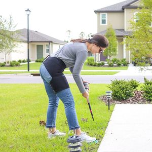 Sabuk penyangga pinggang atas, sabuk pembungkus kompresi dapat disesuaikan, penahan pinggul atas - Product Image 4