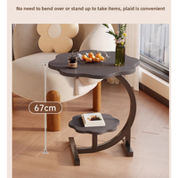 Table basse miniature en bois moderne, durable et personnalisable, table d'appoint convertible pour petits appartements, chambres et salons