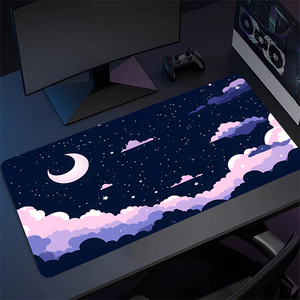 <strong>Pink</strong> Cloud Gaming Mouse Pad Cute Moon Space Mausepad Desk Mat XXL Keyboard Pads Large Carpet Computer Table Mats XXL <strong>Mousepad</strong> - Product Image 3