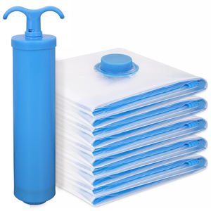 Sacchetti di stoccaggio <span class=keywords><strong>sottovuoto</strong></span> flessibili personalizzati con sigillo a compressione materiale trasparente PA + PE <span class=keywords><strong>per</strong></span> vestiti guardaroba e uso da viaggio - Product Image 2