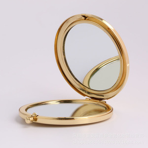 กระจกพกพาขนาดเล็กทรงกลมสีทองสำหรับเป็นของขวัญแต่งงาน - Product Image 6