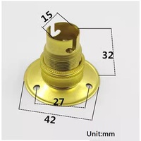 HoneyFly B15 Support de lampe Cuivre HT15-10 Base Marine Convertisseur Connecteur Pendentif Baïonnette Signal Indicateur Ampoule Douille
