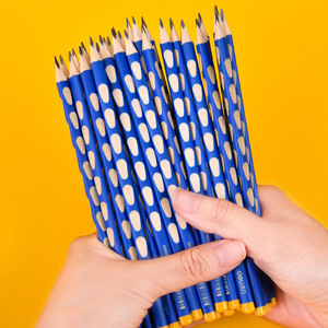 Deli Pencil 58184 HB Triangular Wooden Blue For School Students - Product Image 1