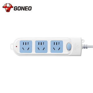 Presa di Sicurezza Industriale a 3 Uscite 10A, Colore Blu e <span class=keywords><strong>Bianco</strong></span>, per Uso Domestico, Ufficio e Ospedale - Product Image 4