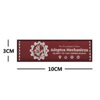 Autocollants en tissu brodés Warhammer 40K, symbole rouge, badge Velcro pour sac à dos extérieur, médaille de moral