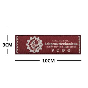 Autocollants en tissu brodés Warhammer 40K, symbole rouge, badge <span class=keywords><strong>Velcro</strong></span> pour sac à dos extérieur, médaille de moral - Product Image 4