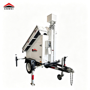 Remorque solaire portable certifiée CE avec 3*400 panneaux monocristallins en silicium <span class=keywords><strong>pour</strong></span> chantier de construction - Product Image 2