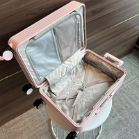 Valise à roulettes légère et tendance 2025 en PC avec roues pivotantes fluides, ensembles de bagages simples à porter en cabine ou à enregistrer