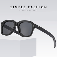 Lunettes de soleil pour femmes de créateur, monture carrée, verres colorés, style esthétique, pour le street style