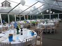 Tente de mariage durable avec matériau en alliage d'aluminium imperméable en PVC pour les fêtes en plein air Garantie 1 an