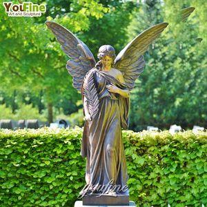 Statua di Angelo Femminile in Bronzo da Giardino per Decorazione - Product Image 4