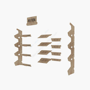 ชั้นวางแสดงบนพื้นไม้มีสไตล์ตู้เก็บของที่เก็บของแขวนโชว์สไตล์หรูหรา - Product Image 2