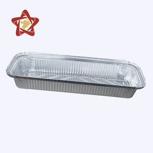 แผ่นฟอยล์ทรงยาวทำจากอลูมิเนียมฟอยล์เกรดอาหารแบบใช้แล้วทิ้งพร้อมฝาปิดแผ่นฟอยล์ดีบุกสำหรับจัดเลี้ยง - Product Image 2