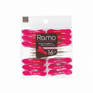RAMO 16 pezzi Pink/bianco per biancheria spille da bucato Premium per una comoda organizzazione - Product Image 1
