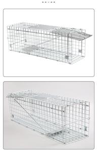 Piège à Animaux Vivants Pliable en Métal Massif pour le Contrôle des Nuisibles, <span class=keywords><strong>Cage</strong></span> de Capture de Chats et Lapins en Acier - Product Image 5