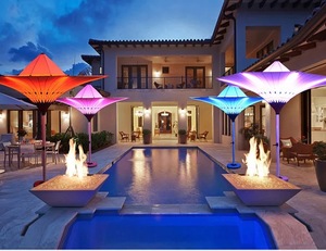 3.5M /6M / 8M grand parasol de jardin extérieur commercial robuste Patio <span class=keywords><strong>parapluie</strong></span> extérieur fleur <span class=keywords><strong>tulipe</strong></span> <span class=keywords><strong>parapluie</strong></span> - Product Image 2
