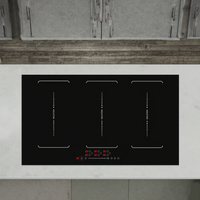 Appareil ménager Plaques de cuisson encastrées de 90cm avec 6 zones Table de cuisson électrique intelligente à induction Full Flex Zone gratuite de 8600W