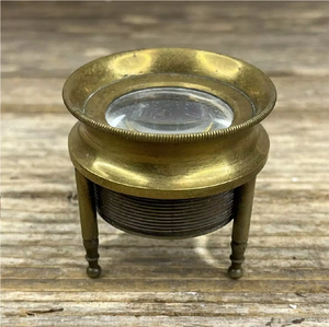 Lupa de trípode de latón en miniatura antiguo del fabricante directo Lente fuerte para artesanías de metal y lector de papel Mayoristas potentes - Product Image 6
