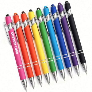 Bolígrafo de Metal y Plástico con Tinta Negra y Logotipo, Venta al por Mayor, Grabado, Pantalla Táctil, Regalos Promocionales Personalizados - Product Image 1