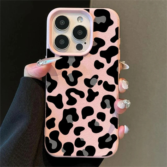 Leopard Phone case Custom Design for iPhone Full Wrap Printed Soft Tpu Mobile Phone case for iPhone 17 16 15 14 13