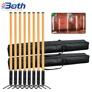 8 tubes LED vidéo sans fil à piles IP65 avec 2 sacs, éclairage pixel 360 degrés RGBWA 5-en-1 pour scène de club - Product Image 1