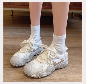 2026 New Women's Lightweight Casual Sports Shoes, Breathable Upper Color <b>Block</b>, Spring & Fall Walking Running Shoes - Product Image 4