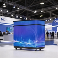 Mesa de DJ con Pantalla LED a Todo Color P2.5 P1.86, Forma Personalizable, Barra LED, Mesa de DJ con Brillo de 600cd