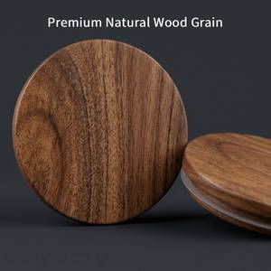 Tapas de Madera de Lujo WeWood de Vietnam, Cubiertas de Madera de Nogal Premium para Frascos de Velas, Fabricante de Envases para Fragancias del Hogar - Product Image 2