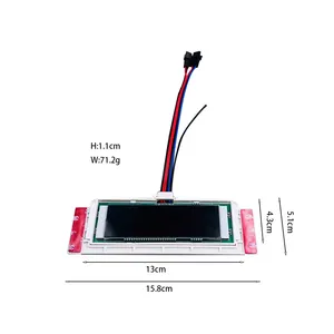 תצוגת טמפרטורת תאריך זמן 12V מסך LCD קיבולי דימר חכם מתג חיישן מגע מונוכרום LED