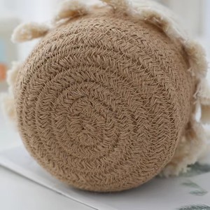 Comb Brushes Mini Storage Basket Boho Cosmetic Brushes Storage <b>Makeup</b> Brushes Container for <b>Vanity</b> Desktop Bathroom - Product Image 4