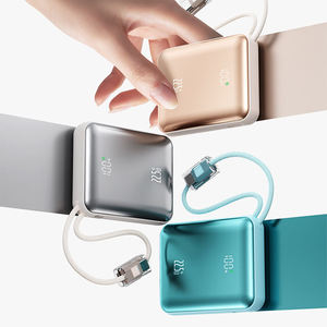 Banque d'alimentation mini haute capacité 22,5 W avec logo personnalisé, affichage LED, charge ultra-rapide, 10000/20000 mAh, chargeur numérique avec affichage, cadeau - Product Image 6