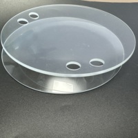 Couverture de panneau en verre borosilicate trempé incurvé, résistant et protecteur, fabriqué en Chine, pour couvercle de casserole électronique