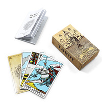 Caja de Cartas del Tarot Personalizada en Papel Artístico, Tamaño y Color Personalizados, Impresión Digital, Estampado en Oro, Guía de Impresión del Tarot del Futuro Incluida
