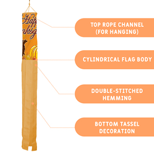 Decoración de Superficie para Ducto de Aire con Diseño de Calabaza de Acción de Gracias de 30*45CM, con 6 Tiras de Gráficos Impresos Digitalmente de 5*60CM - Product Image 3
