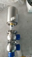Vanne d'inversion sanitaire manuelle ou pneumatique en acier inoxydable