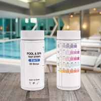 Bandelettes de test d'eau de spa personnalisées Kits de test de PH pour piscine Papier de test de sel et de chlore pour l'eau de piscine Accessoires de spa pour les entreprises