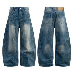 Pantalon <span class=keywords><strong>Large</strong></span> Baggy Droit Pour Hommes Grandes Tailles Style Hip Hop Streetwear <span class=keywords><strong>Jean</strong></span> Délavé Vaqueros Printemps Pour Hommes - Product Image 5